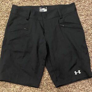 Under Armour Women's Athletic Black Shorts heat gear